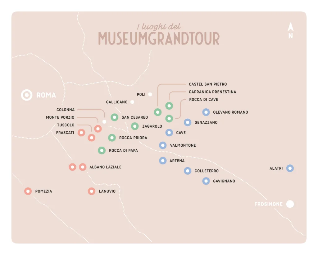 I luoghi del Museumgrandtour - Mappa 2024