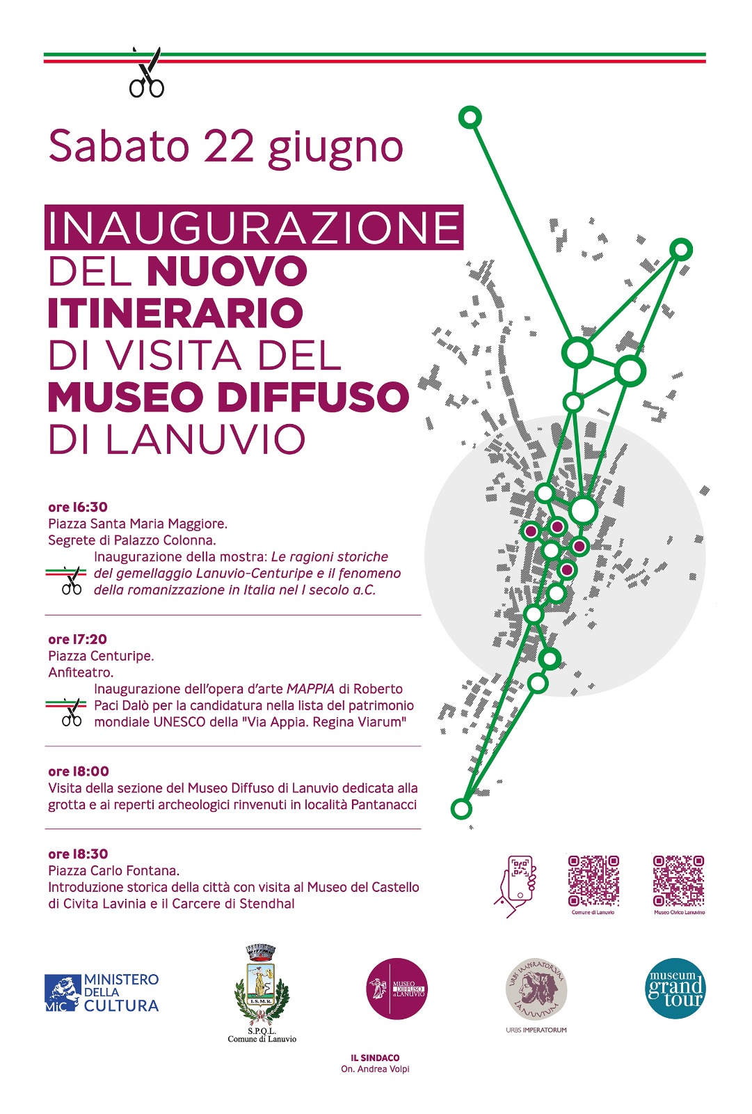 Locandina Inaugurazione Lanuvio 22 giugno